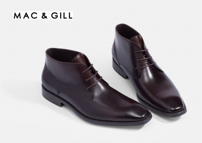 CHUKKA LEATHER ANKLE BOOTS Brown MAC&GILL