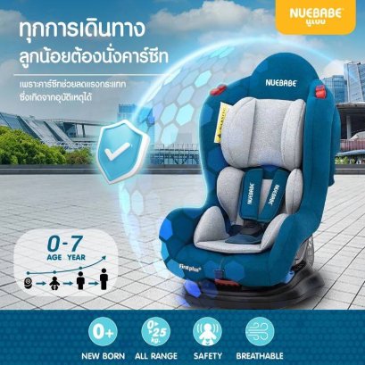 Nuebabe คาร์ซีท Car seat รุ่น First Plus+