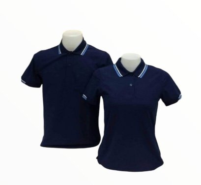 เสื้อโปโลสีกรมท่า ผ้าทีเคพรีเมี่ยม