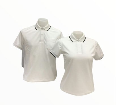 เสื้อโปโล สีขาว