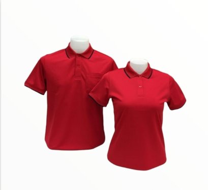 เสื้อโปโล สีแดง