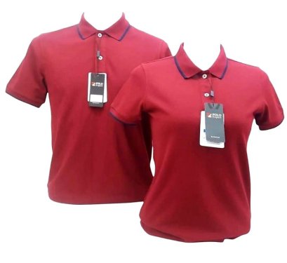 เสื้อโปโล Expert เนื้อผ้าคลูบาลานซ์ลาครอสสีเลือดหมู