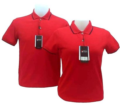 เสื้อโปโล Expert เนื้อผ้าคลูบาลานซ์ลาครอสสีแดง