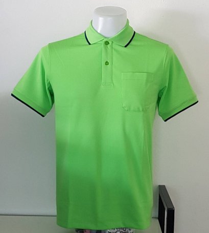 เสื้อโปโลสีเขียว ผ้าคลูบาลานซ์