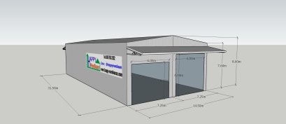 แจกแบบโกดัง 3D ฟรี | แบบโรงงาน คลังสินค้า ราคาประหยัด พร้อมรับสร้างโกดังสำเร็จรูป