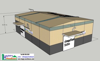 Warehouse plans, factory plans, free 3D warehouse plans, suitable for storing products and making an office.