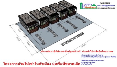 แจกแบบโครงการบ้านเช่าที่ดินในเมือง ประหยัดภาษีที่ดินและสิ่งปลูกสร้าง ที่รกร้างว่างเปล่า 