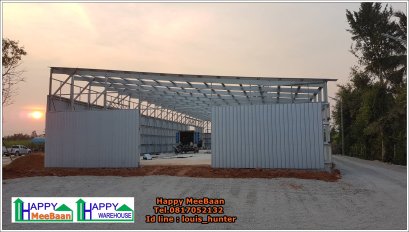 โครงสร้างเสา เหล็กกล่อง สำหรับสร้างโกดัง ราคาถูก แต่แข็งแรง 