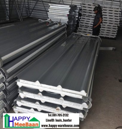 หลังคา Sandwich Panel EPS Isowall แผ่นหลังคาอัดโฟม