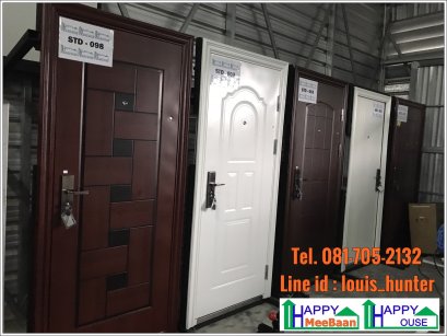 ประตูนิรภัยเหล็กกันขโมยสำหรับ การสร้าง โกดัง โรงงาน และบ้านสำเร็จรูป