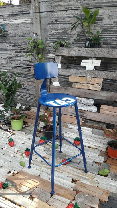 Color BAR Chair- เก้าอี้บาร์ สีน้ำเงิน