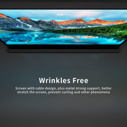 จอโปรเจคเตอร์แบบมอเตอร์ สำหรับตั้งพื้น Vividstorm S White Cinema Motorized Tension Floor Rising Projector Screen สำหรับโปรเจคเตอร์ทุกชนิด สินค้ามีขนาดตั้งแต่ 72-150 นิ้ว