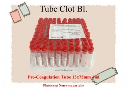 Tube Clot Bl.หลอดใส่เลือด (จุกสีแดง)
