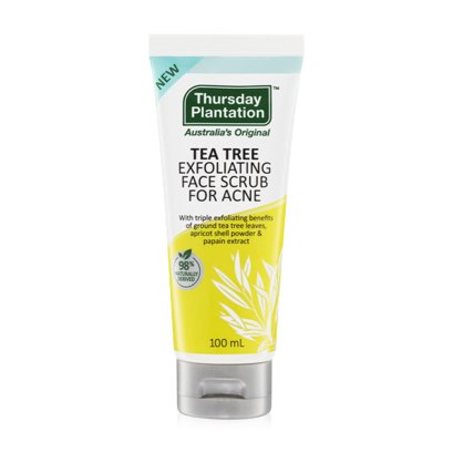 Thursday Plantation Tea Tree Exfoliating Face Scrub for Acne 100ml. Australia's Original ผลิตภัณฑ์สครับผิวหน้า