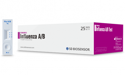 ชุดตรวจไวรัส Standard Q influenza A/B (25Test/Box)