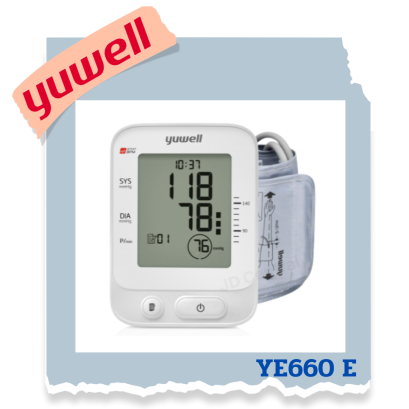 เครื่องวัดความดัน Yuwell รุ่น YE660E (มีเสียงพูดภาษาไทย)