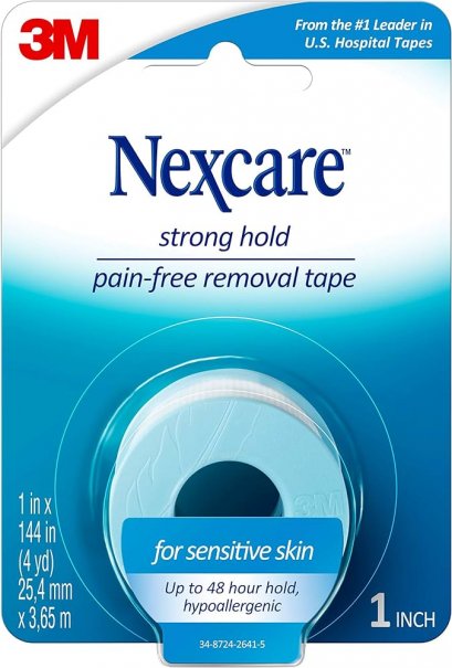 Nexcare™ Strong Hold Pain-Free Removal Tape 1 in x 4 yd สำหรับผิวบอบบาง