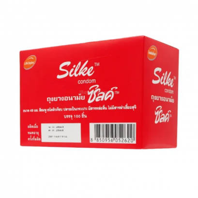 350054-LifeStyles Silke condom ซิลค์ ถุงยางอนามัย กล่องแดง (100ชิ้น/กล่อง)