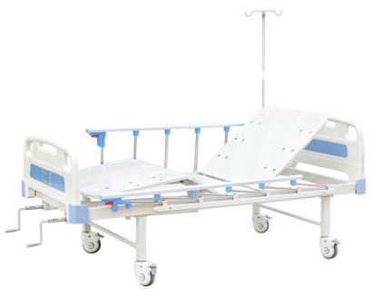เตียงผู้ป่วย 2 ไกร์ มือหมุน รุ่น PS08