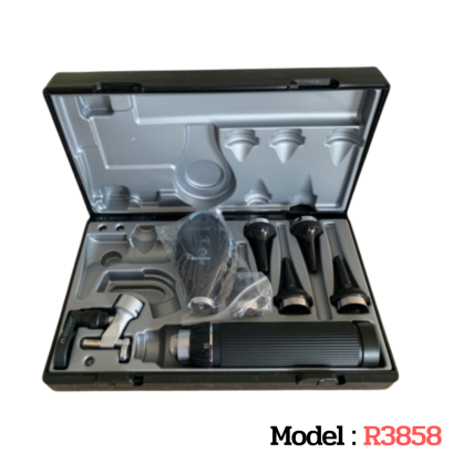 ชุดตรวจ ตา หู รุ่น R3858 Ri-Scope Operation Oto/L1 Ophth 2.5V w/spare lamp , Riester Germany