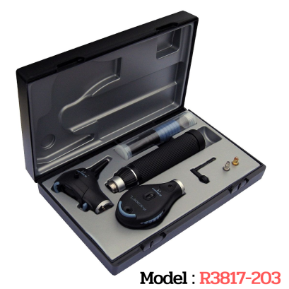 ชุดตรวจ ตา หู รุ่น R3817-203 Ri-Scope L3 Oto/L2 Ophth LED 3.5V Riester , Germany