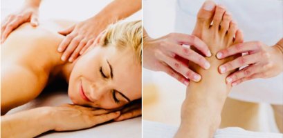 1/2 hour foot Reflexology+1/2 hour Aromatherapy oil Massage