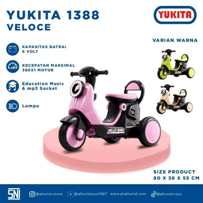 MAINAN MOTOR AKI VESPA YUKITA 915 A PRIMADONA