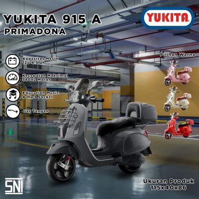 MAINAN MOTOR AKI VESPA YUKITA 915 A PRIMADONA