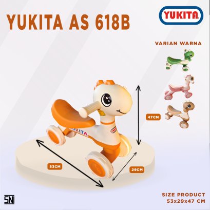 YUKITA 618B RIDE ON Tolo Car Anak karakter dino