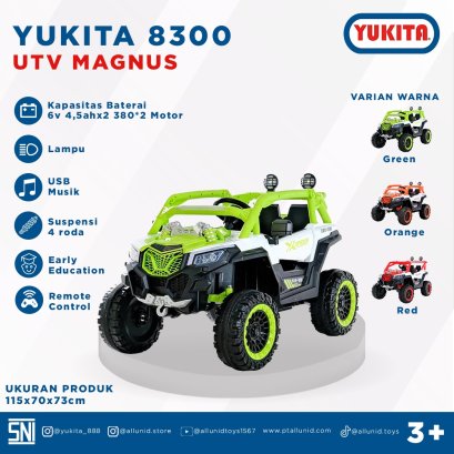 Mainan Mobil Aki Anak Yukita 8300 UTV Magnus - Hijau
