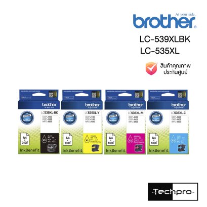 BROTHER หมึกพิมพ์ รุ่น LC-539XL-BK/LC-535XL-C-M-Y