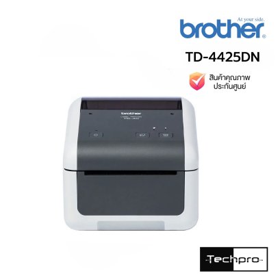 Brother TD-4425DN Direct Thermal Label Printer 4 นิ้ว LAN USB Type-C เครื่องพิมพ์ฉลากบาร์โค้ดสำหรับคลังสินค้าและขนส่ง