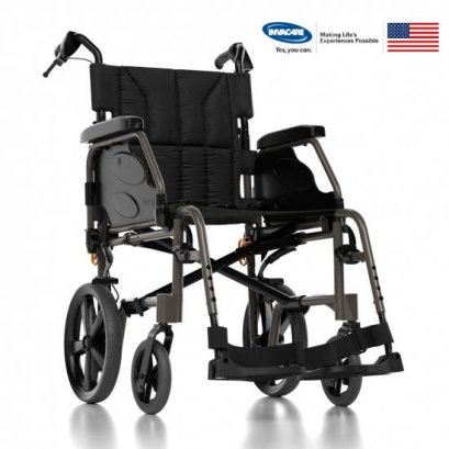 รถเข็นวีลแชร์แบบแมนนวล พับได้ รุ่นใหม่ USA ยี่ห้อ Invacare รุ่น Action 2 NG Transit Lite