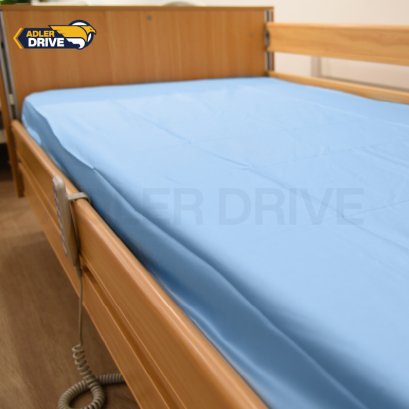 Premium 100% Cotton Fitted Bed Sheet 3.5 ft | Blue Hospital Bed Sheet
