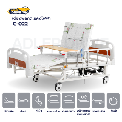 เตียงผู้ป่วยไฟฟ้าพลิกตะแคงข้าง และขับถ่าย หัวเตียง ABS