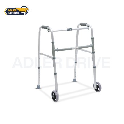 Multifunction Aluminium Walker with Wheels วอล์คเกอร์อลูมิเนียม 4 ขา พับได้ มีล้อ