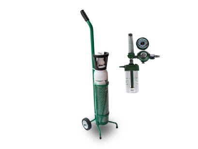 0.5Q Oxygen Cylinder Cart | Oxygen Tank Trolley