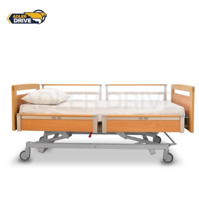 เตียงผู้ป่วยสูงอายุไฟฟ้า ดีไซน์แบบไม้ 7 ฟังก์ชั่น ยี่ห้อ HAELVOET รุ่น Lago Care