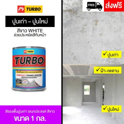 สีรองพื้นปูนเก่า สีขาว อเนกประสงค์ - 1 กล.