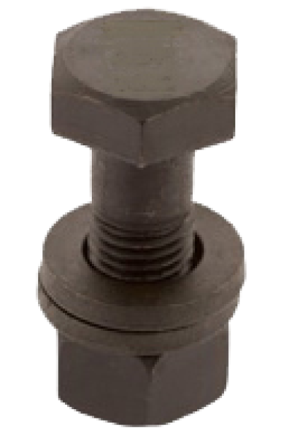 สกรูพร้อมน๊อตและ 2 แหวนอีแปะ F10T(เกรด 10.9)