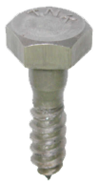 เกลียวปล่อยเหล็ก หัวเหลี่ยม (ขันไม้)