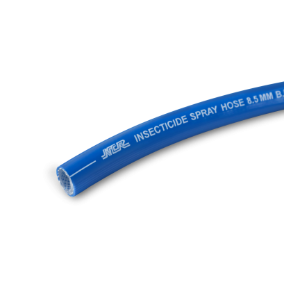 สาย PVC พ่นน้ำยา 3 ชั้น : ฟ้า / ริ้ว ขนาด 5/16"(8mm.) ม้วน 100 เมตร