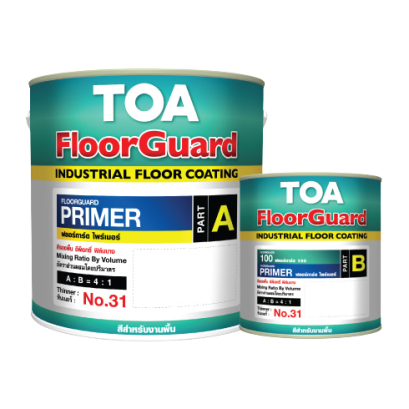 สีอีพ็อกซี่ 2 ส่วน งานพื้นคอนกรีต Floorguard Primer TOA