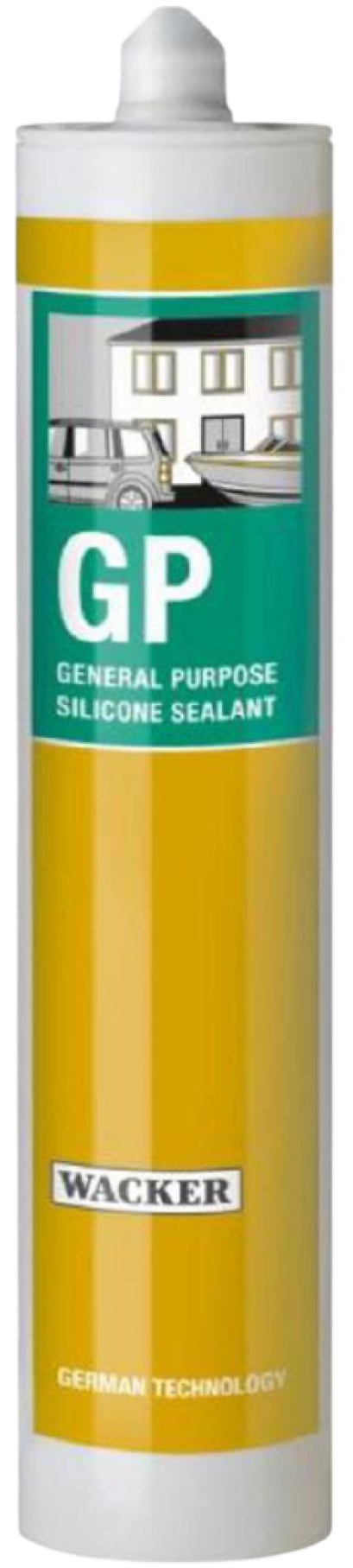 WACKER GP ซิลิโคน ซีลแลนท์ ชนิดมีกรด สีใส,สีขาว,สีดำ