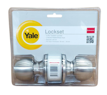 ลูกบิดประตู สแตนเลส Yale