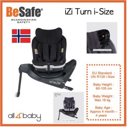 BeSafe iZi Up X3 Fix - Fresh Black Cab(copy)