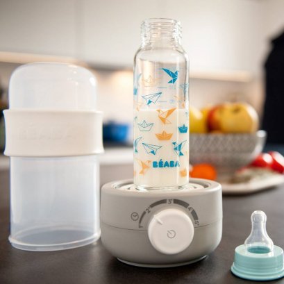 Baby Milk Second grey : bottle warmer + Bottle and teat steriliser