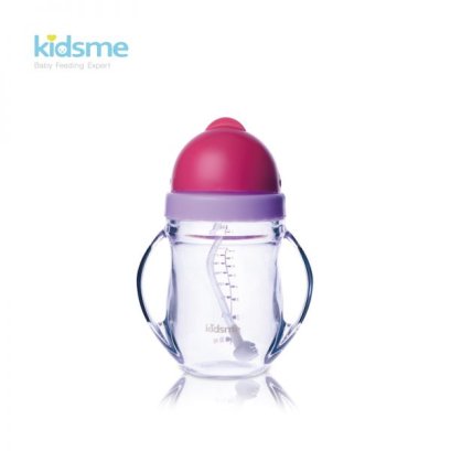 Kidsme Tritan Training Cup with Weighted Straw ขวดหัดดื่ม พร้อมหลอดถ่วงน้ำหนัก (9 เดือนขึ้นไป)