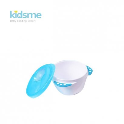 Kidsme ชุดชามป้อนเล็กและช้อนแบบแสดงอุณหภูมิ Baby Garber Bowl