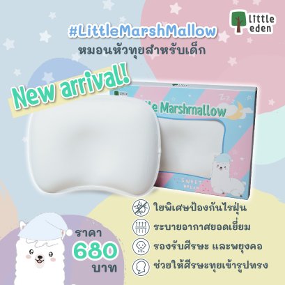 Little Marshmallow หมอนหลุมสำหรับเด็กทารก 0-12 เดือน